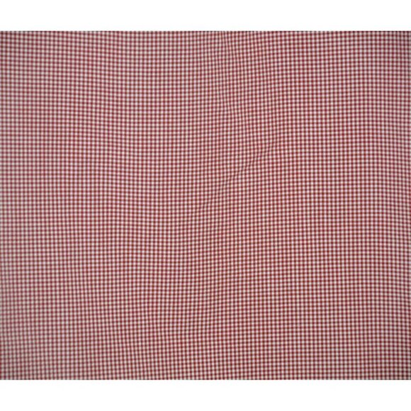 Texas Standard Red Micro Check Men's Dress Shirt Cotton Long Sleeve Western - Picture 7 of 11